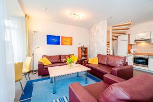 Khu vực ghế ngồi tại Residenz Meeresblick A Fewo 6