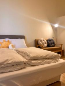 Ένα ή περισσότερα κρεβάτια σε δωμάτιο στο 島氮潛水背包客棧 PlayfulDiveClub