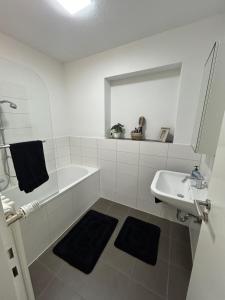 Ένα μπάνιο στο Ferienhaus in ruhiger Lage