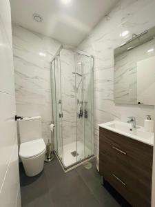 Et badeværelse på Vigo bonito estudio en el centro