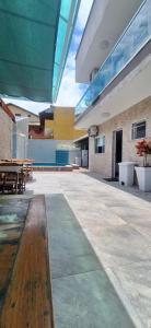 En balkon eller terrasse på Pousada Peruibiza