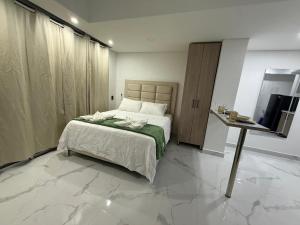 Ένα ή περισσότερα κρεβάτια σε δωμάτιο στο Caribbean Dream Suite