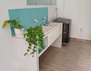 Køkken eller tekøkken på Casa Estancia Jaén