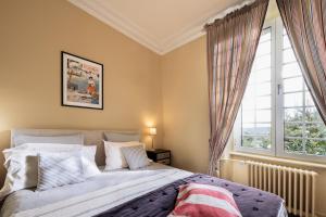 Postel nebo postele na pokoji v ubytování Au Fil de l'Aulne