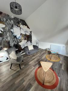 Χώρος καθιστικού στο Appartement avec cour