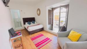 TV a/nebo společenská místnost v ubytování Casona MICA'S HOUSE