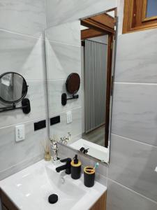 Koupelna v ubytování Cabaña