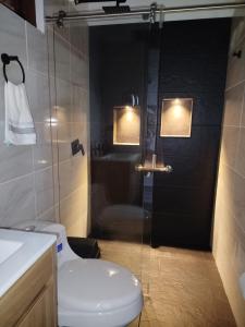 Koupelna v ubytování Cabaña + 6 fotografií