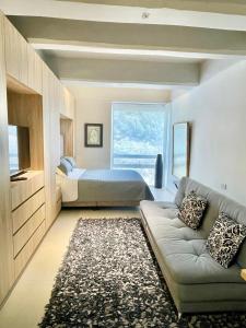 Χώρος καθιστικού στο Moderno apartamento en North Point estudio 2