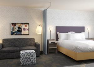 Ένα ή περισσότερα κρεβάτια σε δωμάτιο στο Home2 Suites By Hilton Winchester