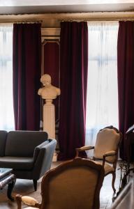 Χώρος καθιστικού στο Maison la Louise