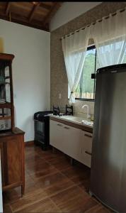 Nhà bếp/bếp nhỏ tại Chale Quinta Real