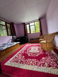 Posezení v ubytování Poudel Homestay Pharping