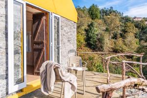 Balkón nebo terasa v ubytování Apple Tree House