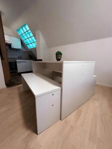 Η κουζίνα ή μικρή κουζίνα στο Apartment Am Hang II Natur & Ruhe +10 φωτογραφίες