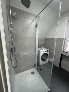 Koupelna v ubytování Monteurswohnung Mesum