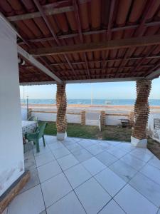 Balkón nebo terasa v ubytování Chalé borboleta