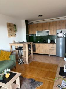 Η κουζίνα ή μικρή κουζίνα στο Apartman *Joy*