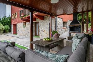 Χώρος καθιστικού στο Villa Oasis