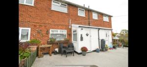 Bygningen som feriehuset ligger i