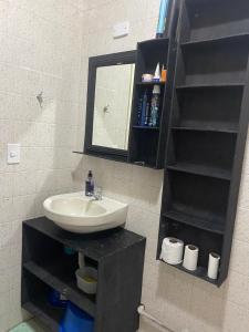 Koupelna v ubytování Sagui House somente para mulheres