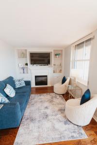 Χώρος καθιστικού στο Sea Turtle Bungalow