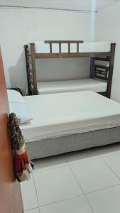 Ένα ή περισσότερα κρεβάτια σε δωμάτιο στο Apartamento Ideal a 7 minutos de la playa