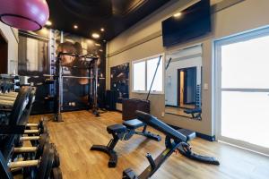 Fitness centrum a/nebo fitness zařízení v ubytování Ellegance Verbo Divino