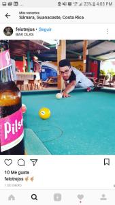 Τραπέζι μπιλιάρδου στο Lodge Mar y Sol