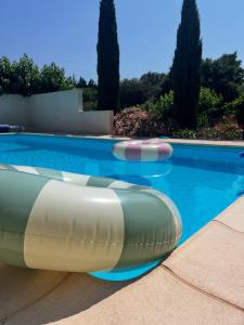 Swimmingpoolen hos eller tæt på La Maison des Curieux