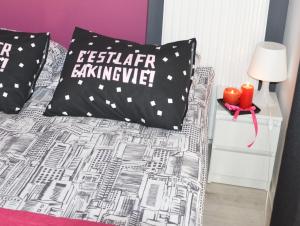 Posteľ alebo postele v izbe v ubytovaní Apartamenty Szczęśliwe Sny