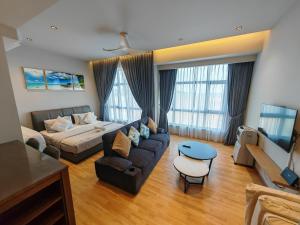Χώρος καθιστικού στο DIY Guest House Studio - Imperium Residence Kuantan