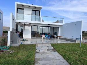 Bygningen som feriehuset ligger i