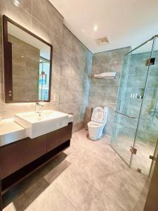 Koupelna v ubytování Home By The Sea