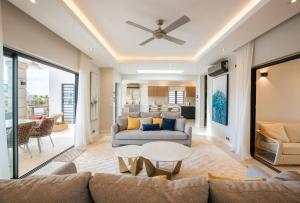 Posezení v ubytování Sunset Oasis Villa