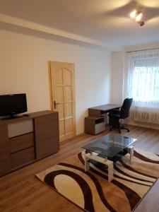 TV a/nebo společenská místnost v ubytování Beno apartmanok