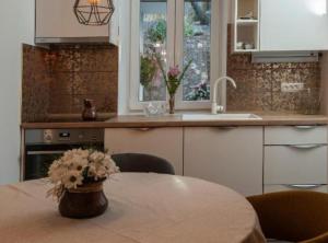 Kuchyň nebo kuchyňský kout v ubytování Apartment Central Haven