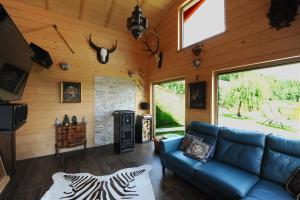 Posezení v ubytování Glühwürmchenhütte und Romantikhütte