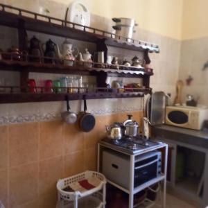 Kuchyň nebo kuchyňský kout v ubytování Tisra appartement