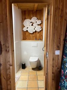 Et badeværelse på Chalet d exception ensoleillé, vue grandiose