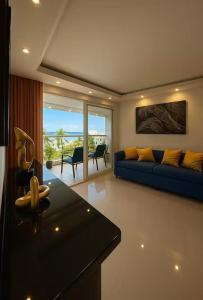 Χώρος καθιστικού στο Savannah Inn 102 Suite Studio