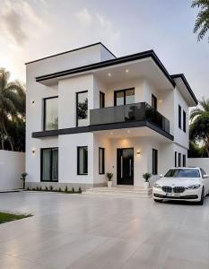 Bygningen som feriehuset ligger i