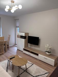 Η κουζίνα ή μικρή κουζίνα στο Apartament Nowowiejska, osiedle zamknięte, 24h szybkie zameldowanie! +4 φωτογραφίες