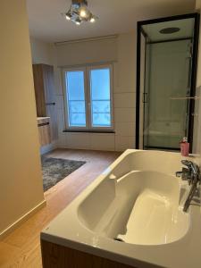 Phòng tắm tại Logies-Bistro Rosa