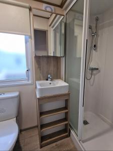 Et badeværelse på Gracie, Seal Bay Resort, Selsey