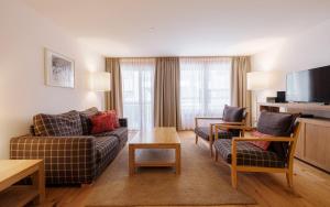 Et tv og/eller underholdning på Haus Zur Matte by Zermatt Premium Apartments