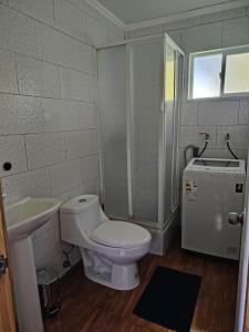 Koupelna v ubytování Cabañas El Roble + 24 fotografií