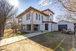 Bygningen som feriehuset ligger i