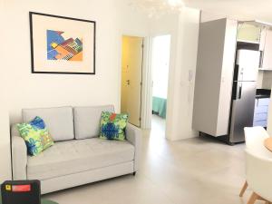 Posezení v ubytování No melhor ponto do Flamengo, conforto e segurança no Rio