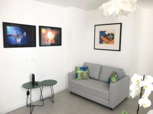 Posezení v ubytování No melhor ponto do Flamengo, conforto e segurança no Rio